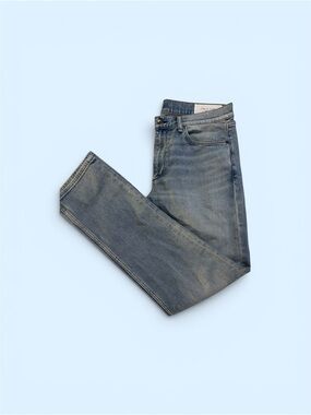 rag & bone Men's Slim Straight Light Blue Jeans